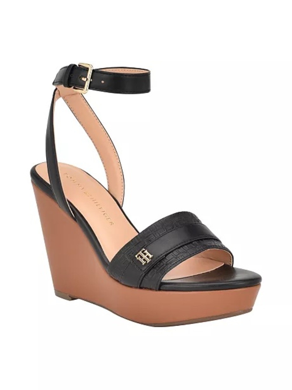 Tommy Hilfiger Women's Maroe High Ankle Wrap Wedge Sandals